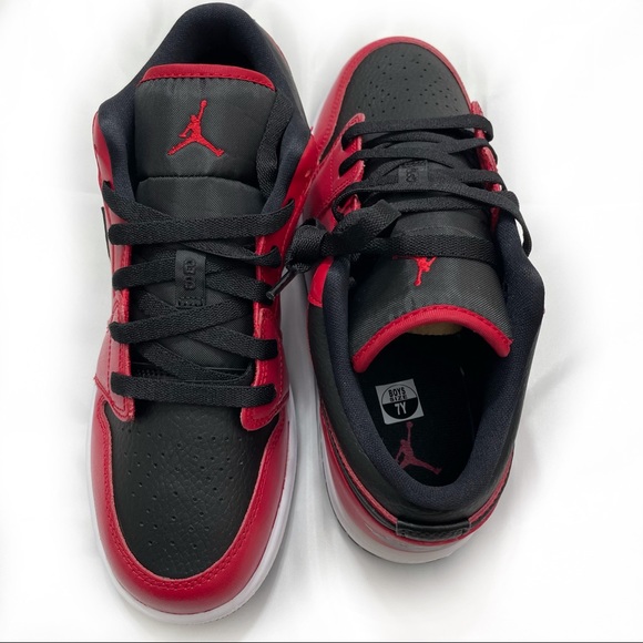 AIR JORDAN 1 LOW GYM RED / BLACK - Picture 10 of 14